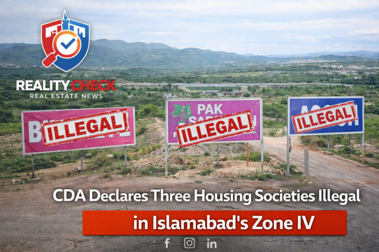 CDA Declares Three Housing Societies Illegal in Islamabad’s Zone IV